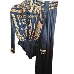 Elegant Animal Print Jumpsuit